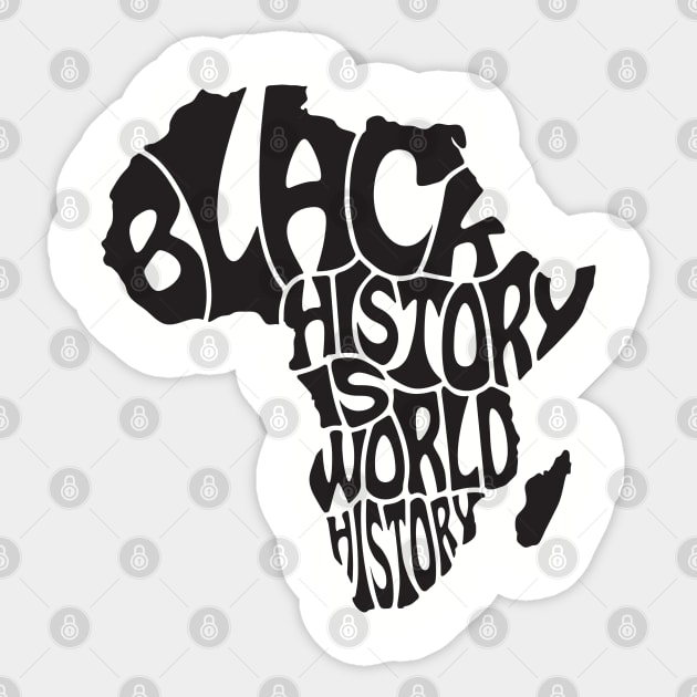 Black History is World History, Black History, Africa Sticker by UrbanLifeApparel